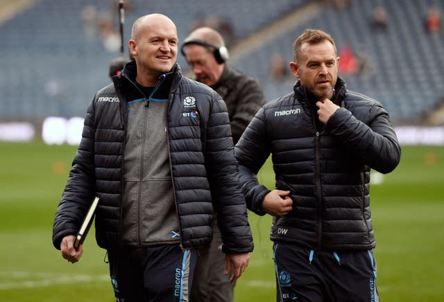 Danny Wilson, right, is hopeful over Finn Russell