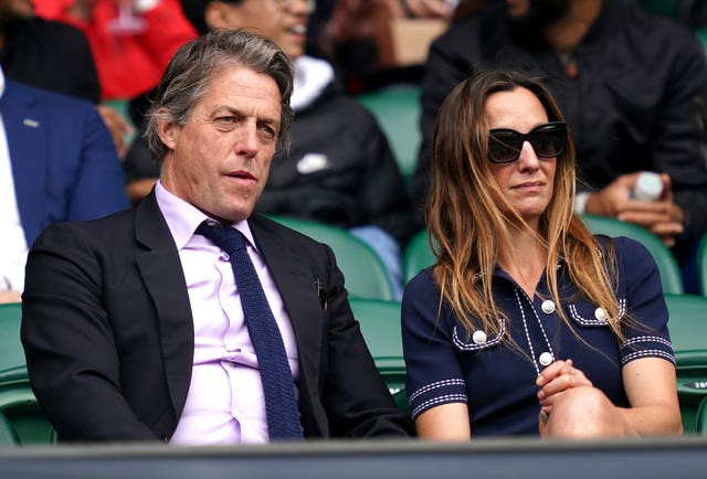 Actor Hugh Grant and Anna Elisabet Eberstein