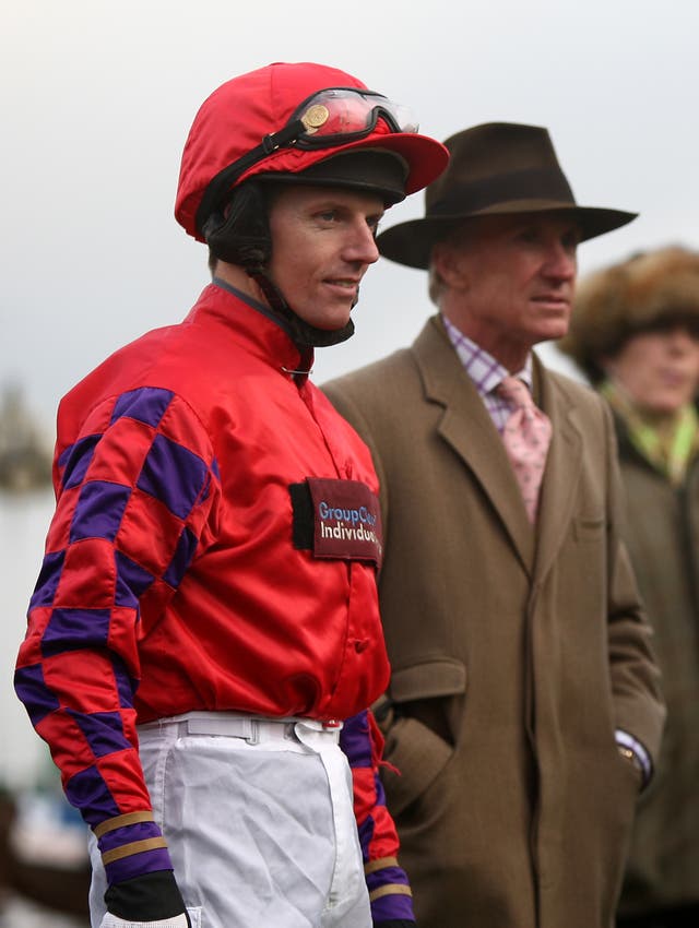 Trainer Charlie Mann (right) with Noel Fehily