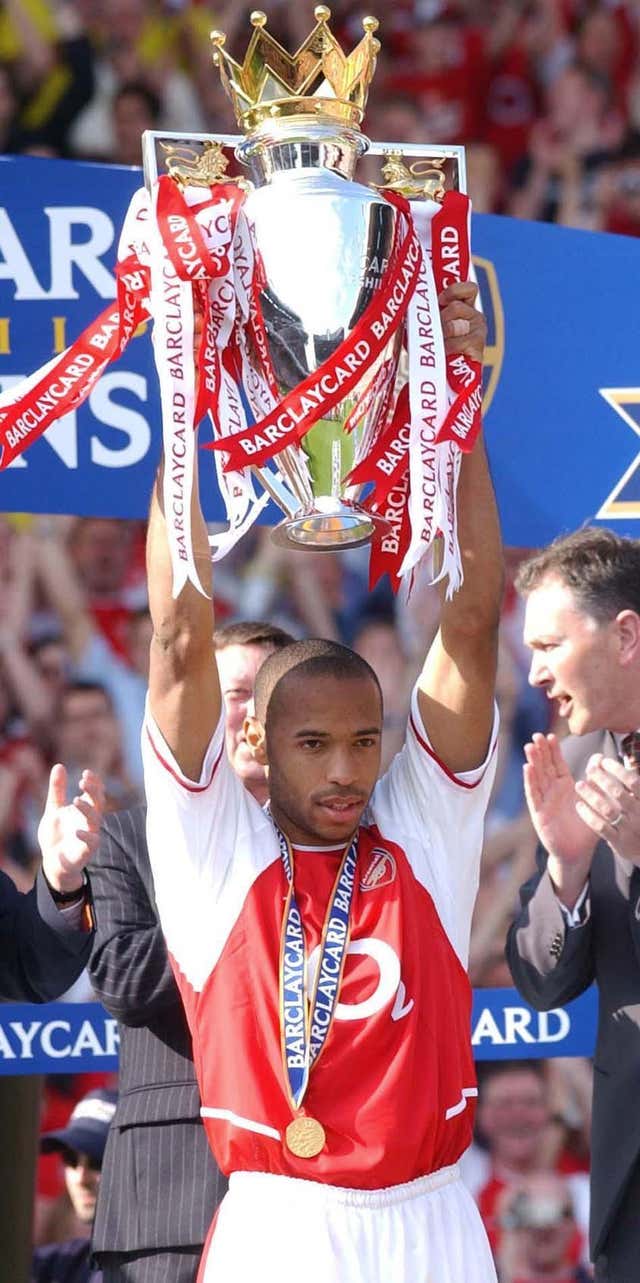 Thierry Henry was the star of Arsenal's title success