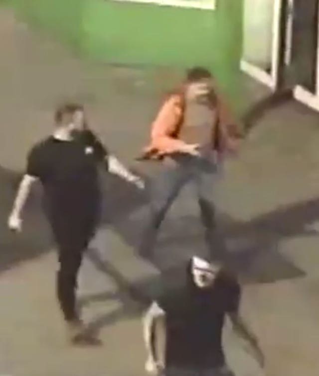 Homeless men attack