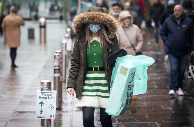 Christmas shoppers