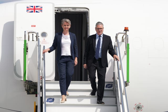 Sir Keir Starmer and Yvette Cooper (PA)