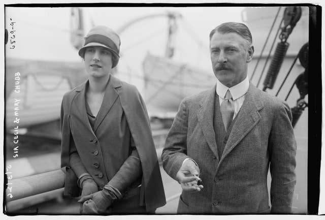 Cecil and Mary Chubb donated the stones to the nation (Library of Congress/English Heritage/PA)