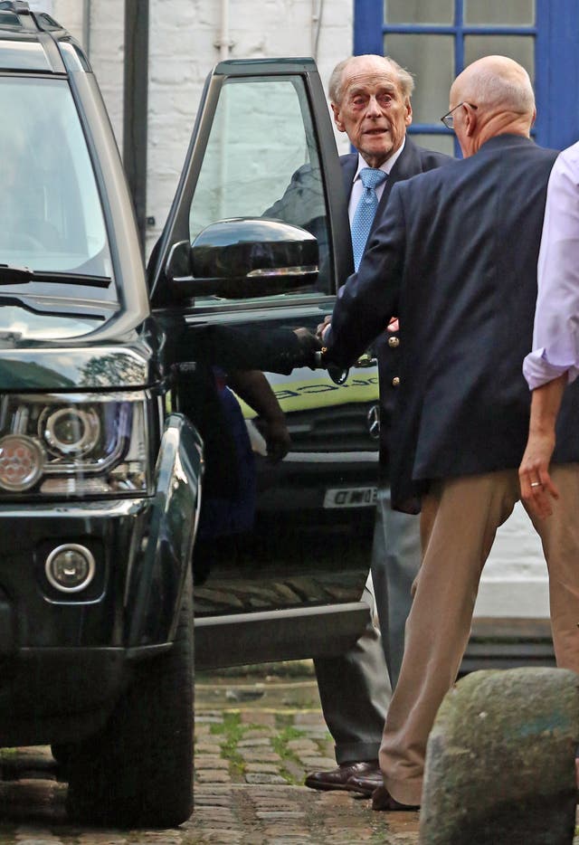 Duke of Edinburgh in hospital