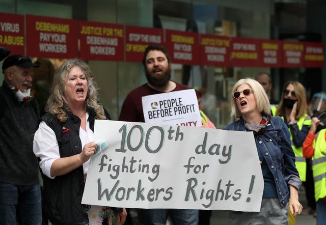 Debenhams industrial dispute in Ireland