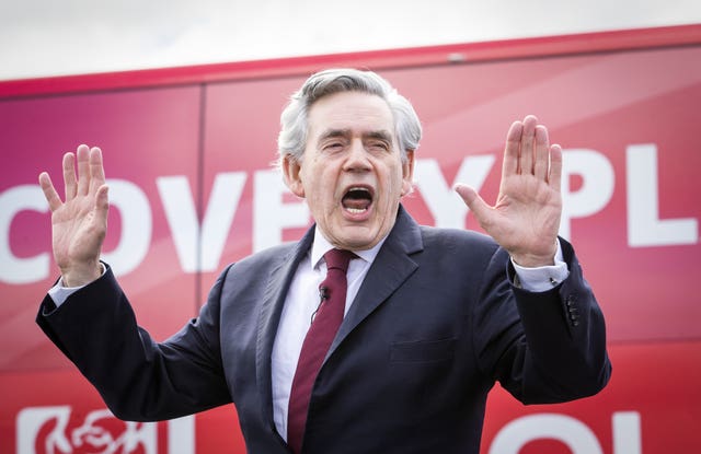 Gordon Brown speaking