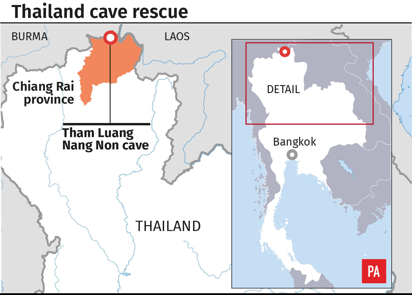 Rescuers are still pumping water out of the cave in anticipation of at least five days of monsoon rain foto photo Rescuers are still pumping water out of the cave in anticipation of at least five days of monsoon rain