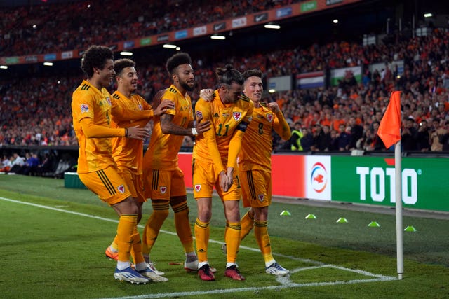 Wales celebrate