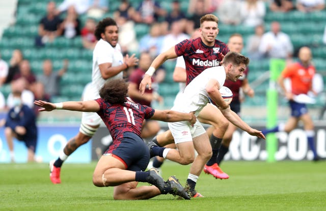 England’s Harry Randall breaks free