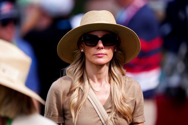 Erica Stoll, wife of Rory McIlroy during the Ryder Cup