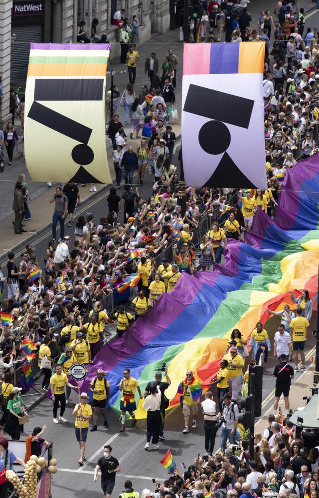Pride in London parade 2022
