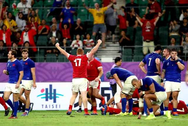 Wales celebrate