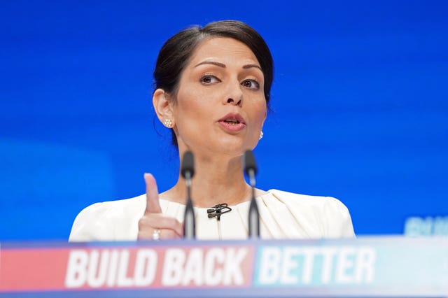 Home Secretary Priti Patel (Stefan Rousseau/PA)