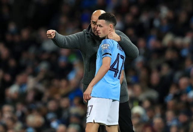 Guardiola will call on Academy players, such as Phil Foden