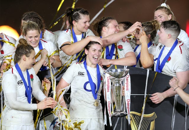England Women celebrate their 2019 Six Nations victory