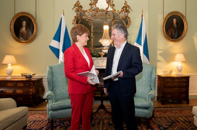 Nicola Sturgeon and Professor Alan Miller