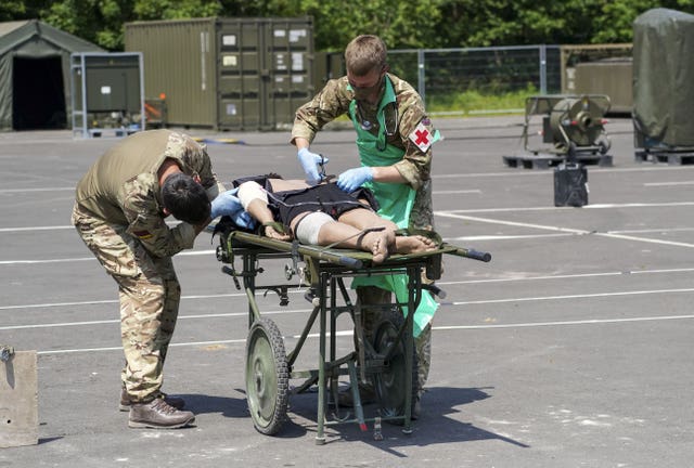 Army test mobile field hospital