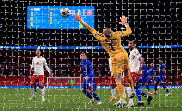 Kasper Schmeichel kept England at bay at Wembley