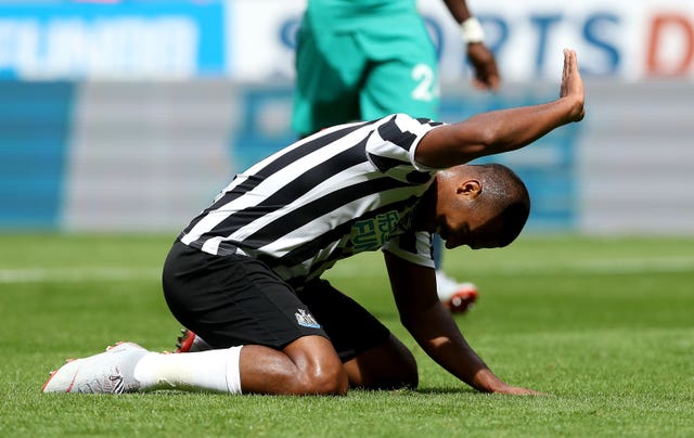 Newcastle new boy Salomon Rondon was denied by the woodwork