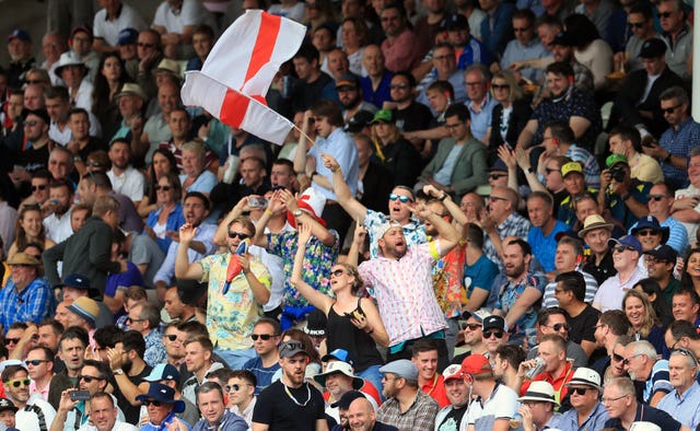 England fans were loving their side's bowling performance