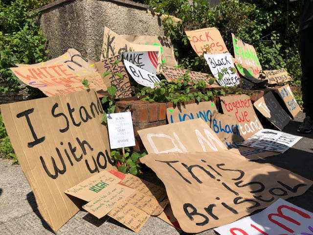 Protest at Monks Park Avenue attack