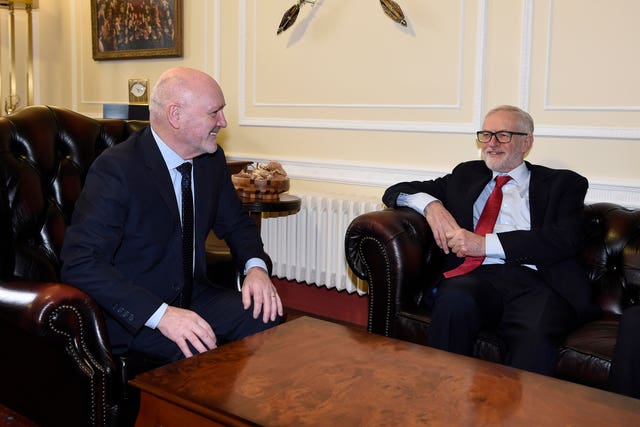 Corbyn visits Belfast