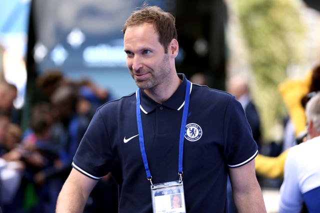 Petr Cech has returned to Stamford Bridge to oversee transfer dealings 