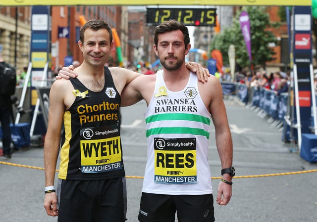 The pair took part in the Great Manchester Run (Jonathan Brady/PA)