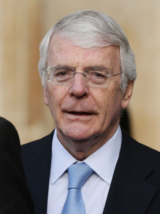 Former prime minister Sir John Major (Yui Mok/PA)