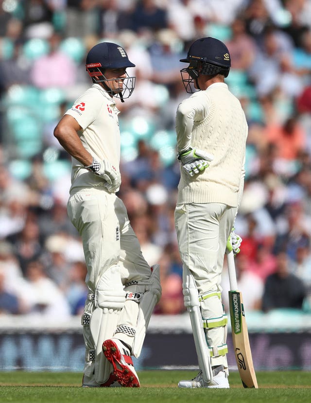 Keaton Jennings (right) was Cook's final opening partner for England.