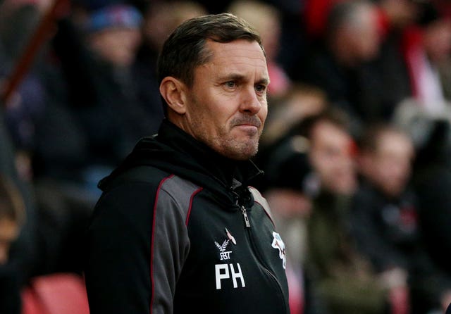 Paul Hurst's stint as Scunthorpe boss also ended soon after the turn of the year (Jonathan Brady/PA).