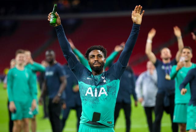 Rose celebrates after Spurs beat Ajax in dramatic fashion in the semi-final