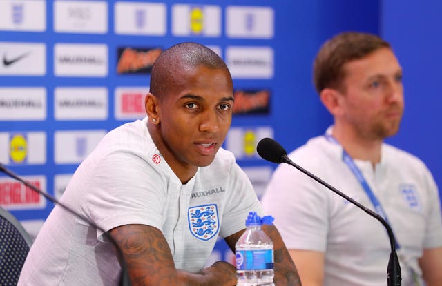Ashley Young helped England reach the semi-finals in Russia (Owen Humphreys/PA).