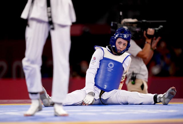 Jones was bidding to become the first woman to win gold at three successive Games for Team GB