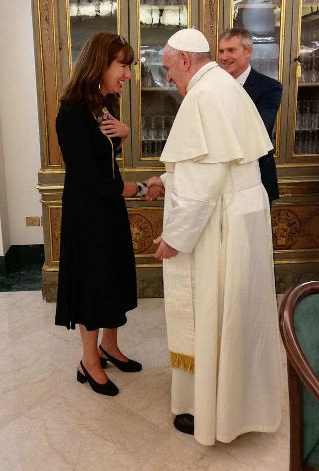 Professor Anna Rowlands and Pope Francis