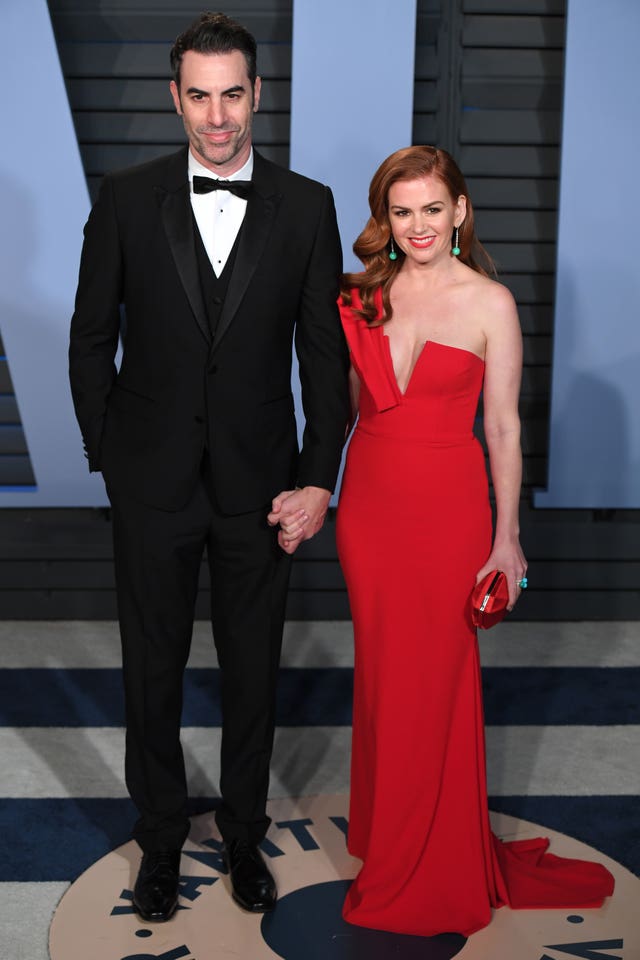 Sacha Baron Cohen and Isla Fisher