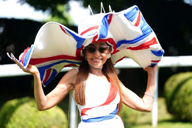 Tracy Rose poses for photographs (David Davies for the Jockey Club/PA)