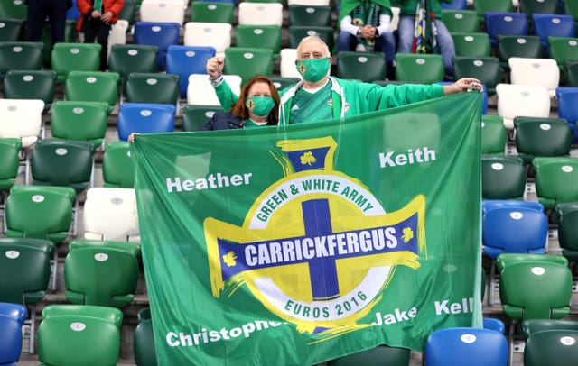 Around 600 fans watched Northern Ireland's clash with Austria