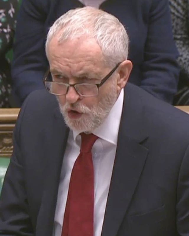 Jeremy Corbyn hit out at