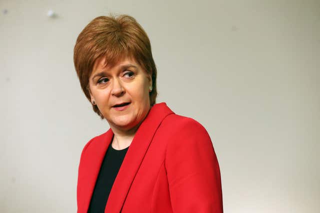 First Minister Nicola Sturgeon