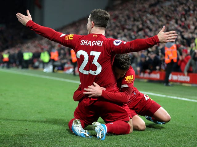 Liverpool beat Everton 5-2 in the Premier League clash at Anfield