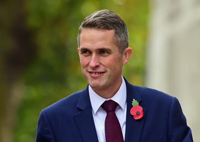 Defence Secretary Gavin Williamson