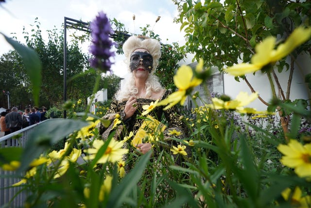 Mel Reynard at the Landform Balcony Garden at the RHS Chelsea Flower Show