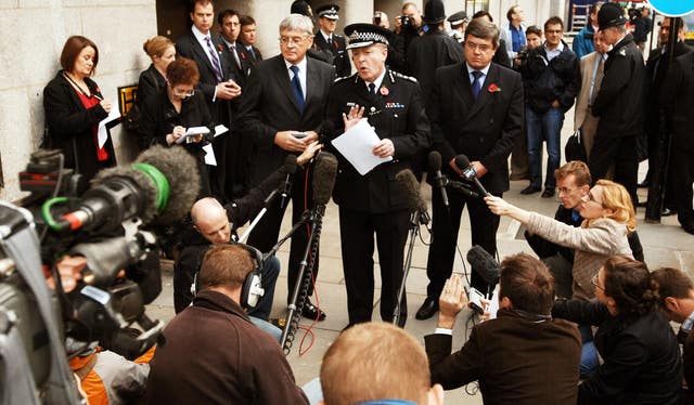 Lord Blair outside the Old Bailey