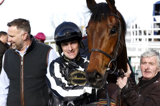 Brian Hughes with Imperial Merlin at Sedgefield