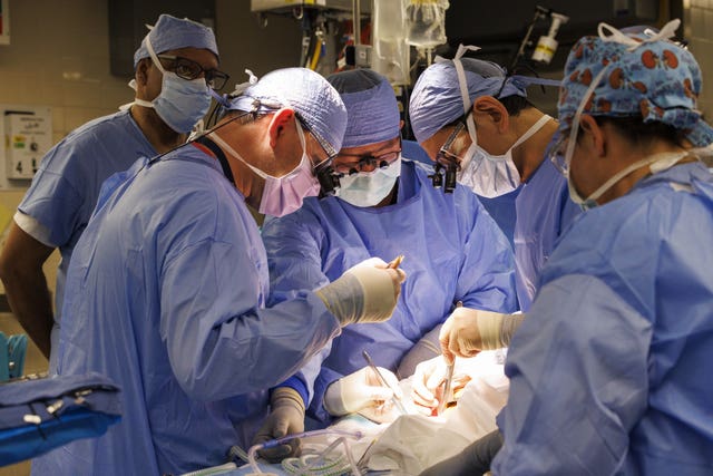 Five surgeons at work