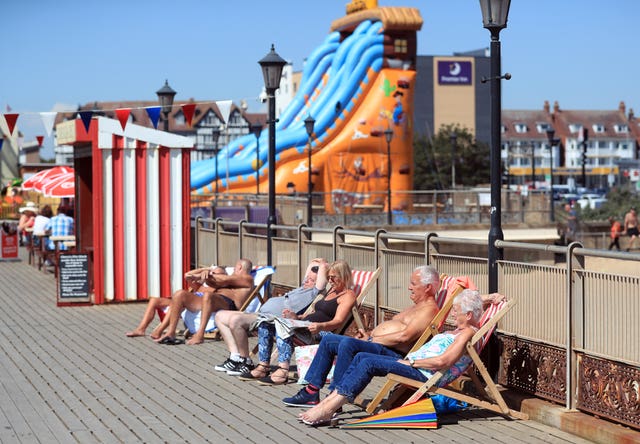 Sunbathing in Skegness