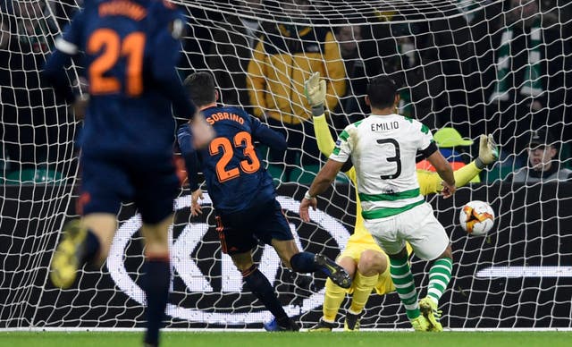 Ruben Sobrino netted Valencia's second goal