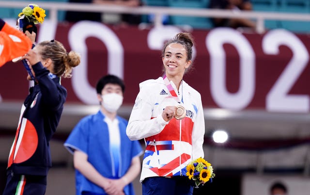 Giles battled through the repechage to claim bronze